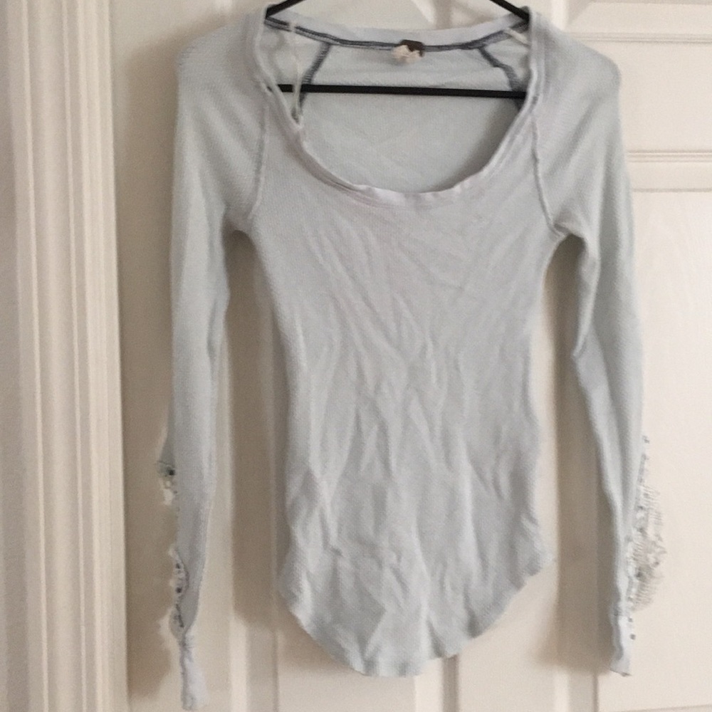 Free People Baby Blue Synergy Cuff Thermal